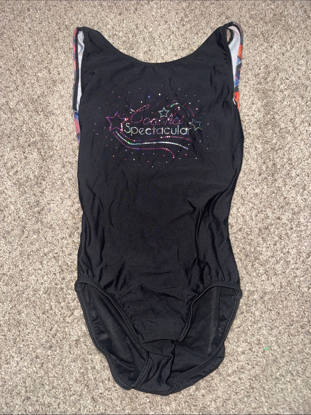 Black 'Gym Spectacular' One-Piece Leotard